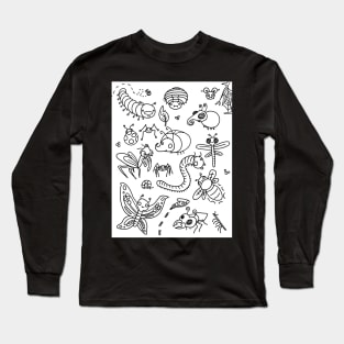 Bugz Coloring Page Long Sleeve T-Shirt